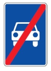 556. Automobilių kelio pabaiga