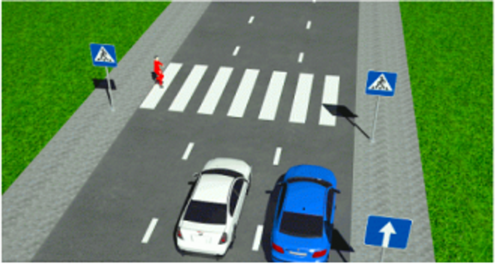 Pėstieji pėsčiųjų perėjose