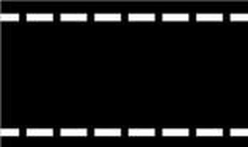 Dvi lygiagrečios linijos, sudarytos iš stačiakampių, žymi pėsčiųjų perėją, kurioje eismas reguliuojamas šviesoforu.