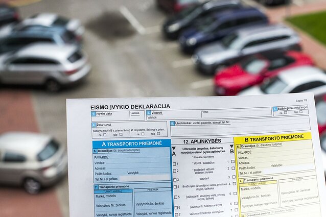 Kaip taisyklingai pildyti kelių eismo įvykio deklaraciją?