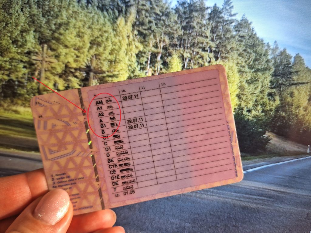 AM-A-A1-B-B1-kategorijos