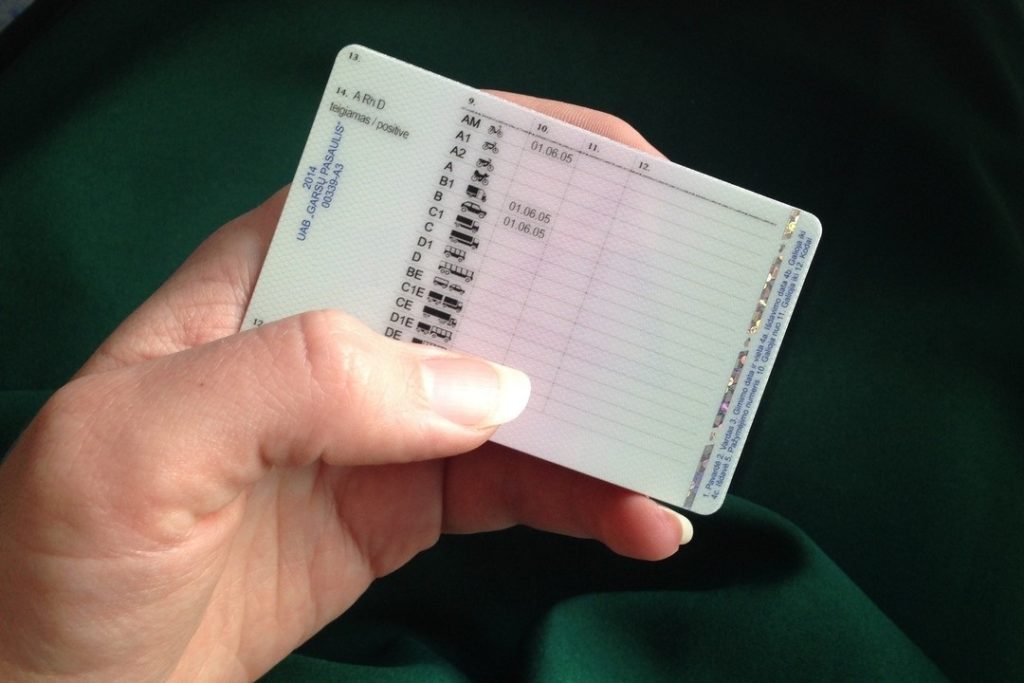 Vairuotojo pažymėjimo kategorijos